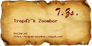 Trepák Zsombor névjegykártya